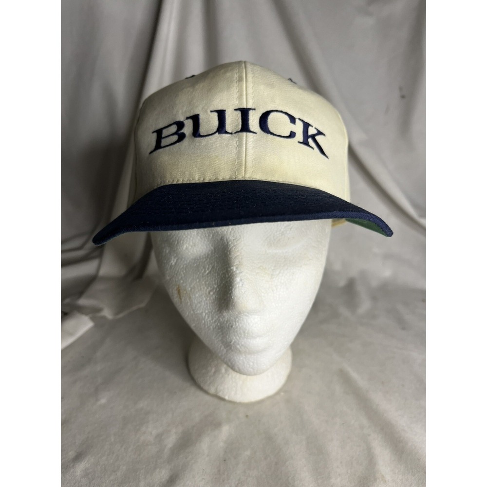 Vintage 1990s Texace Buick Automobiles Hat Cap White Adjustable Large-XL